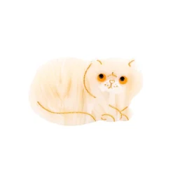 Coucou Suzette White Exotic Shorthair Cat Hair Clip* Hair Clips