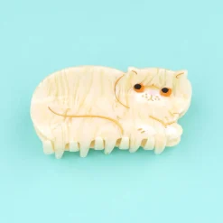 Coucou Suzette White Exotic Shorthair Cat Hair Claw* Hair Claws