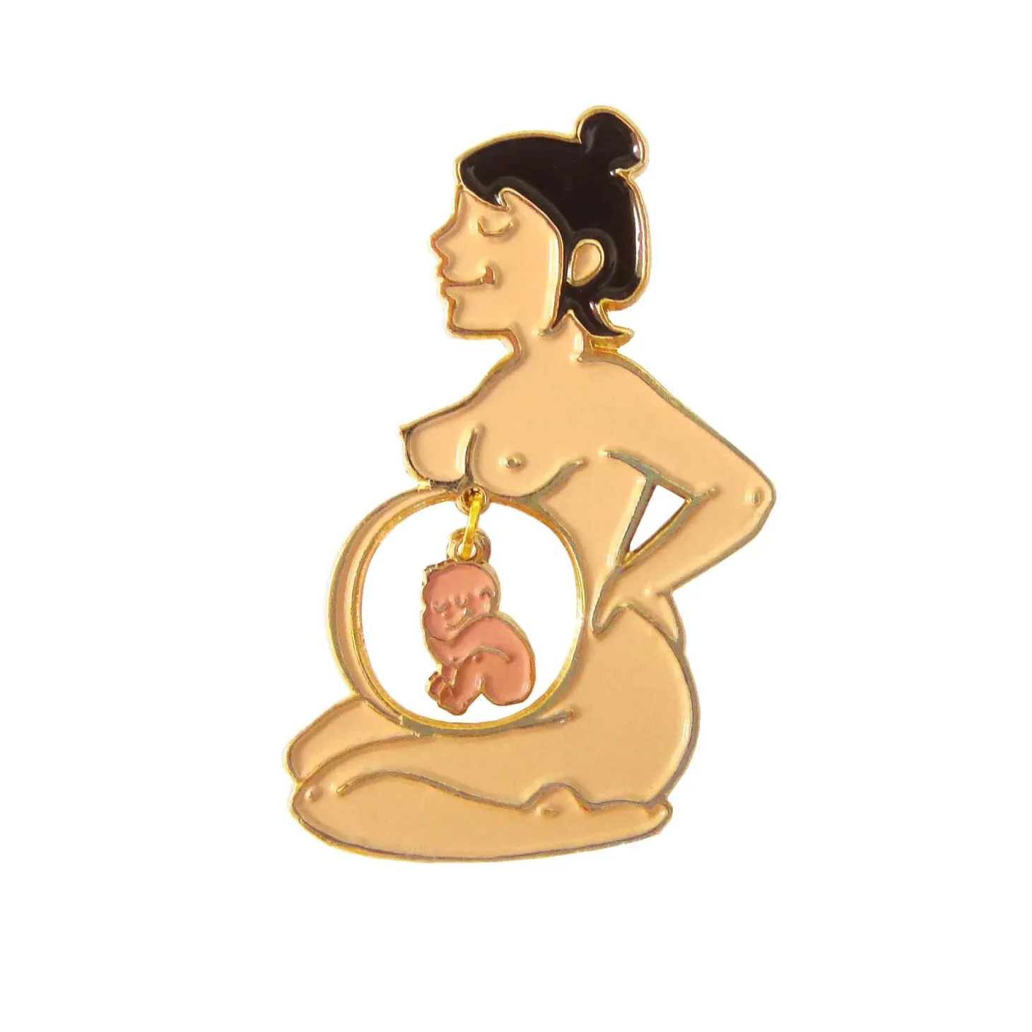 Coucou Suzette White Mom & Mixed Baby Pin* Pins